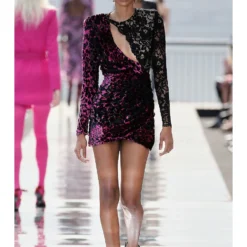 ROBE COURTE COURTNEY Hot Pink -Pas Cher Tendricia Magasin DUNX WD24 V5