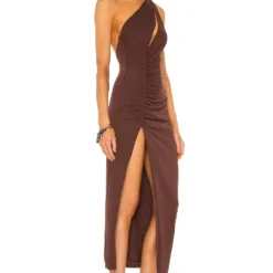 ROBE MI-LONGUE KATE Chocolate Brown -Pas Cher Tendricia Magasin DUNX WD5 V3