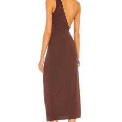 ROBE MI-LONGUE KATE Chocolate Brown -Pas Cher Tendricia Magasin DUNX WD5 V4