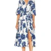 DIANE VON FURSTENBERG ROBE MI-LONGUE AVEENA Watercolor Floral Large Ivory 2 DIANE VON FURSTENBERG ROBE MI-LONGUE AVEENA Watercolor Floral Large Ivory -Pas Cher Tendricia Magasin DVF WD480 V1