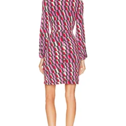 DIANE VON FURSTENBERG ROBE CHUCK Arta Geo Pink Me -Pas Cher Tendricia Magasin DVF WD485 V3