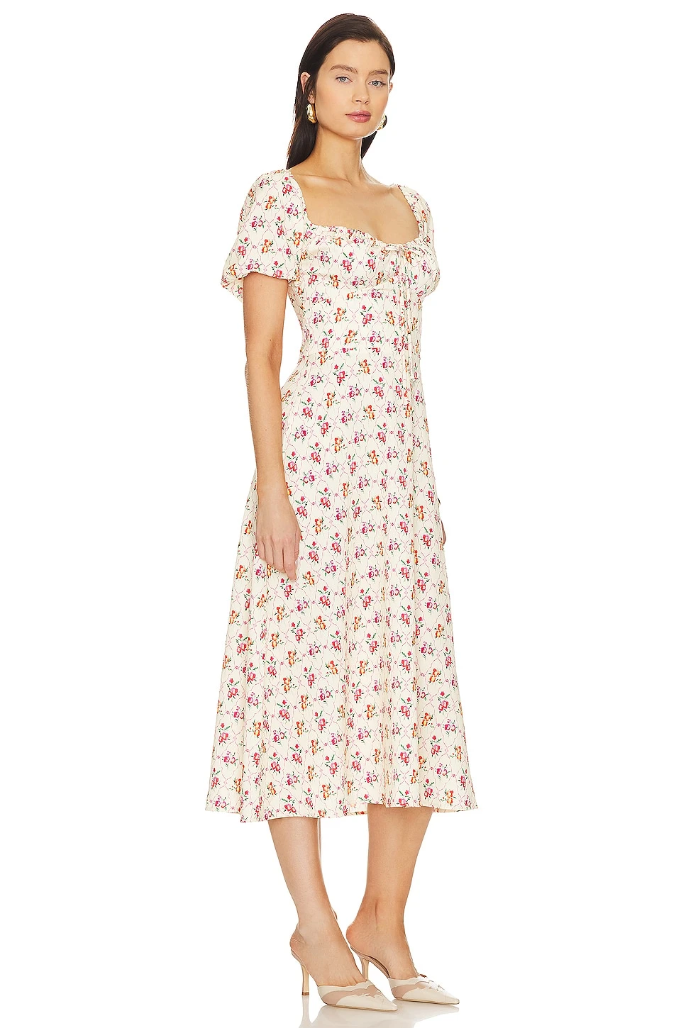 ROBE MI-LONGUE BAMBI Fawn 4 ROBE MI-LONGUE BAMBI Fawn – Image 2