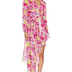 ROBE BASE ASYMÉTRIQUE CRETE Pink Multi 7 ROBE BASE ASYMÉTRIQUE CRETE Pink Multi -Pas Cher Tendricia Magasin ELLI WD601 V2