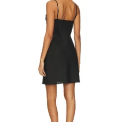 ROBE CARACO EN LIN Black -Pas Cher Tendricia Magasin ENZA WD460 V3