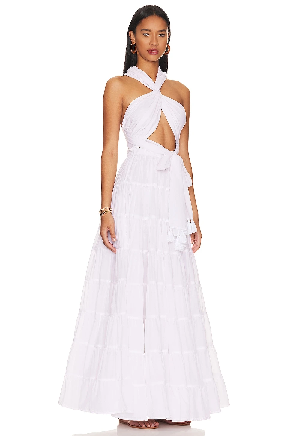 ROBE MAXI SELMA Pure White 4 ROBE MAXI SELMA Pure White – Image 2