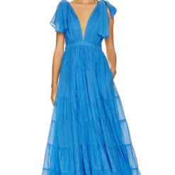 ROBE VEA Azure Blue 11 ROBE VEA Azure Blue -Pas Cher Tendricia Magasin EPEN WD9 V5