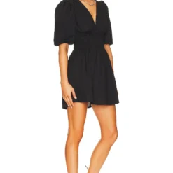 Faithfull The Brand ROBE COURTE VALLEDORIA Black 6 Faithfull The Brand ROBE COURTE VALLEDORIA Black -Pas Cher Tendricia Magasin FAIB WD589 V2