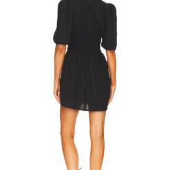 Faithfull The Brand ROBE COURTE VALLEDORIA Black 7 Faithfull The Brand ROBE COURTE VALLEDORIA Black -Pas Cher Tendricia Magasin FAIB WD589 V3