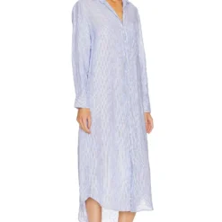 ROBE CHEMISE RORY Blue And White -Pas Cher Tendricia Magasin FNKE WD27 V3