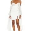 ROBE COURTE HARLOW White -Pas Cher Tendricia Magasin FORL WD1139 V1