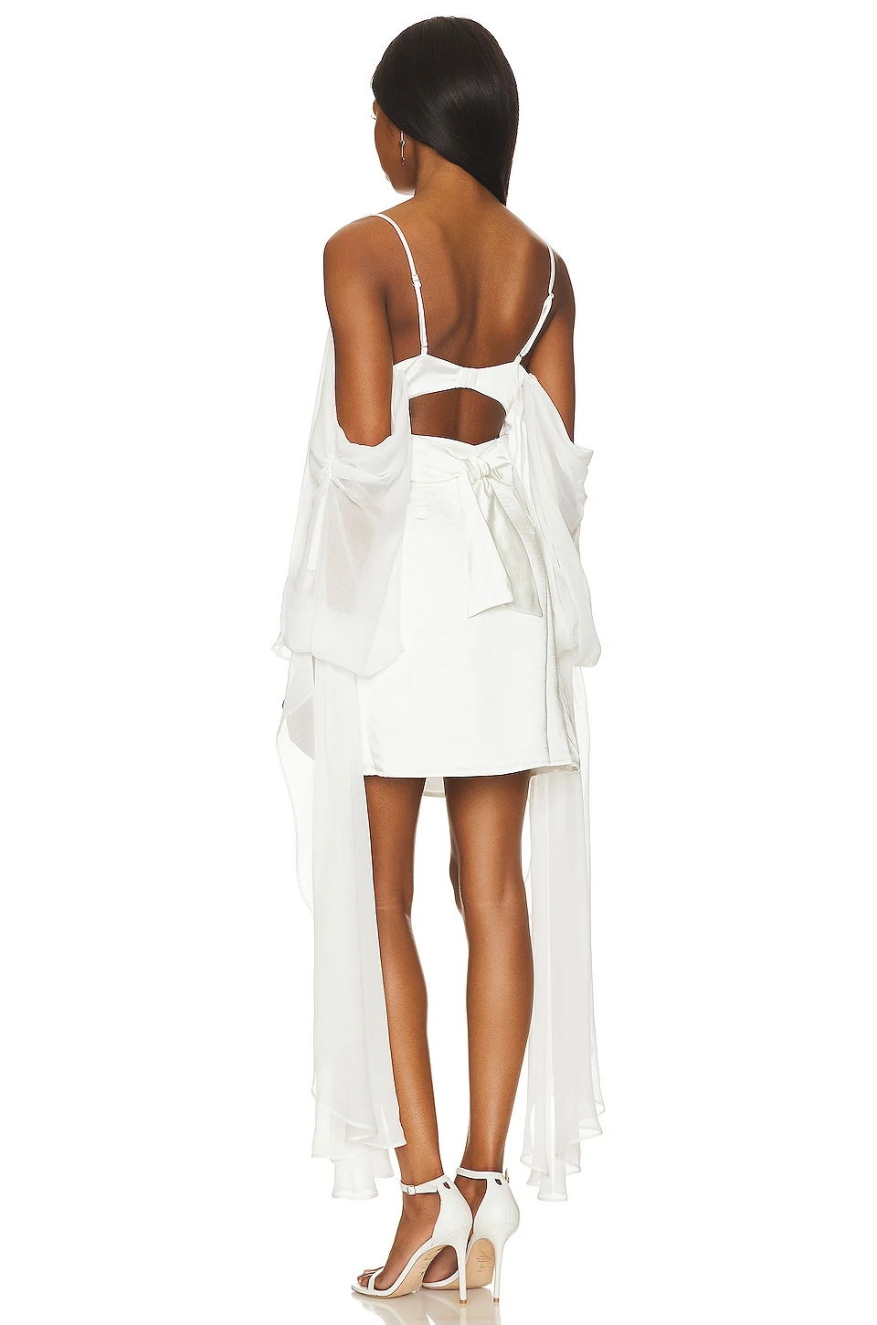 ROBE COURTE HARLOW White 5 ROBE COURTE HARLOW White – Image 3