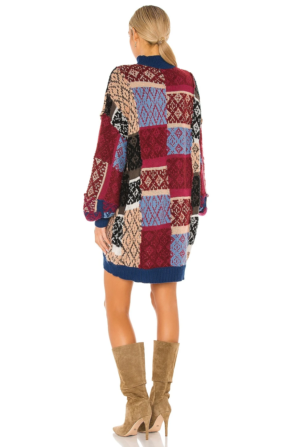 FREE PEOPLE ROBE PATCHED ARGYLE Ivy League Combo 6 FREE PEOPLE ROBE PATCHED ARGYLE Ivy League Combo – Image 4