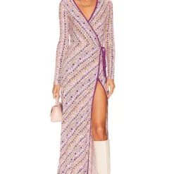 FREE PEOPLE ROBE MAXI PHOEBE Peach Combo