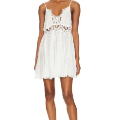 FREE PEOPLE ROBE CARACO ILEKTRA White