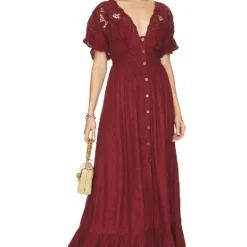 FREE PEOPLE ROBE MAXI COLETTE Cinnamon Brown 9 FREE PEOPLE ROBE MAXI COLETTE Cinnamon Brown -Pas Cher Tendricia Magasin FREE WD2520 V4