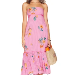 FREE PEOPLE ROBE ROSIE Grapefruit Combo -Pas Cher Tendricia Magasin FREE WD2531 V1 1