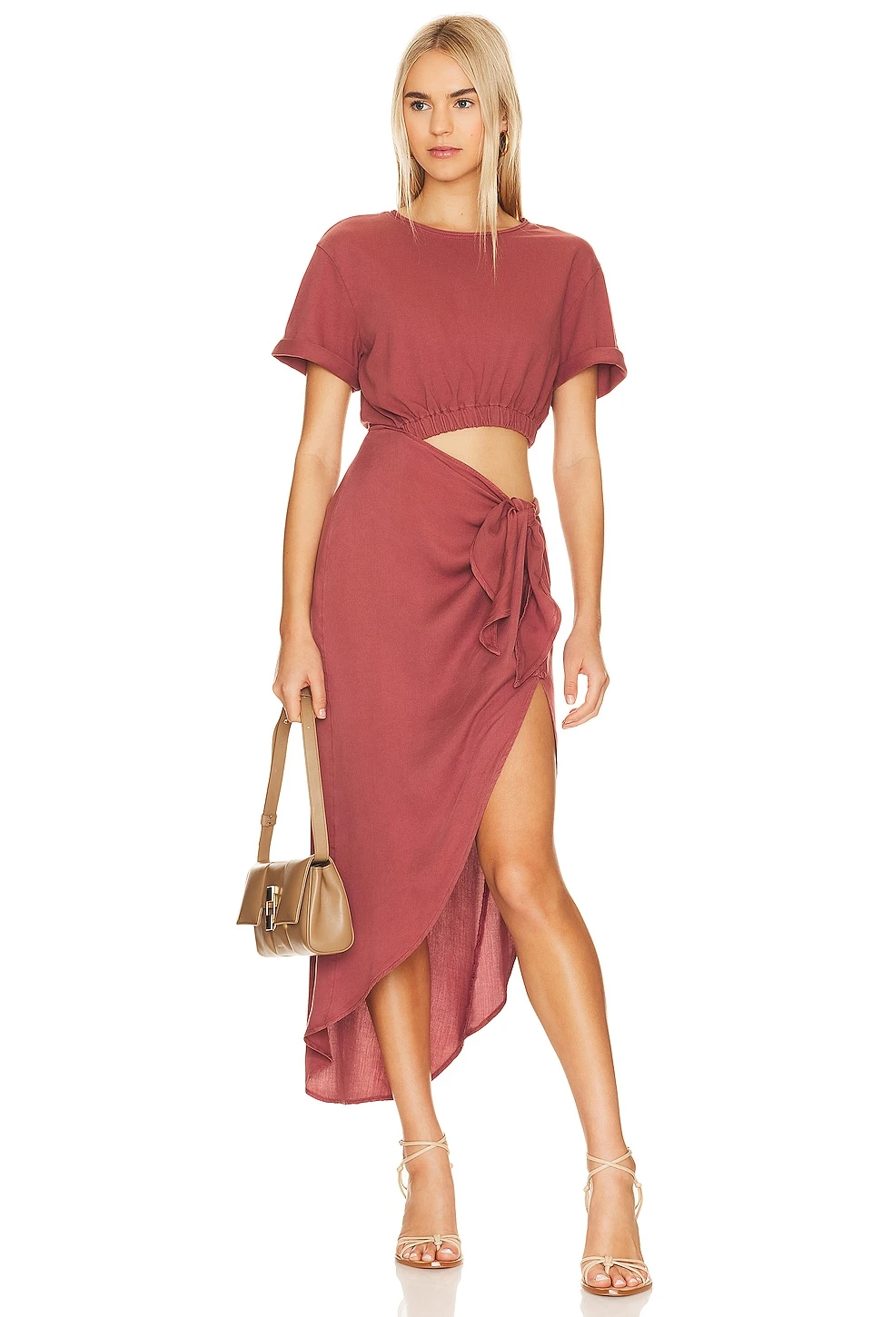 FREE PEOPLE ROBE RAE Redwood 3 FREE PEOPLE ROBE RAE Redwood