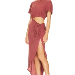 FREE PEOPLE ROBE RAE Redwood 11 FREE PEOPLE ROBE RAE Redwood -Pas Cher Tendricia Magasin FREE WD2545 V3