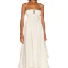 FREE PEOPLE ROBE MI-LONGUE FIFI Ivory