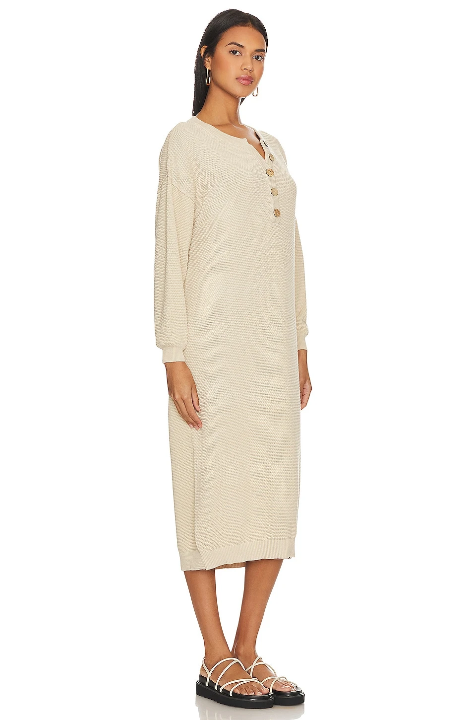 FREE PEOPLE ROBE-PULL HAILEE Au Lait 4 FREE PEOPLE ROBE-PULL HAILEE Au Lait – Image 2