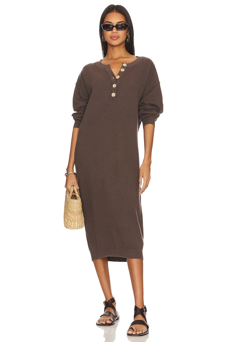 FREE PEOPLE ROBE-PULL HAILEE Au Lait 7 FREE PEOPLE ROBE-PULL HAILEE Au Lait – Image 5