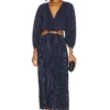 GOOD AMERICAN ROBE MI-LONGUE ALWAYS FITS Blue Rinse