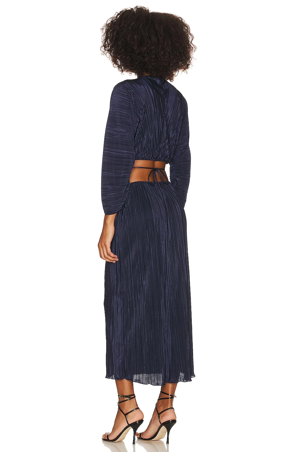 GOOD AMERICAN ROBE MI-LONGUE ALWAYS FITS Blue Rinse 7 GOOD AMERICAN ROBE MI-LONGUE ALWAYS FITS Blue Rinse – Image 5