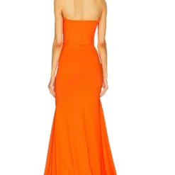 ROBE DE SOIRÉE Vibrant Orange -Pas Cher Tendricia Magasin GDMP WD15 V3