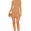ROBE COURTE VERONICA Camel -Pas Cher Tendricia Magasin HEAR WD283 V1