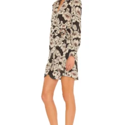 ROBE COURTE SUNDRA Sepia Floral 8 ROBE COURTE SUNDRA Sepia Floral -Pas Cher Tendricia Magasin HETR WD26 V3