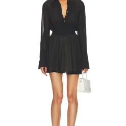 ROBE SHEER MINI Cream -Pas Cher Tendricia Magasin HLSA WD24 V1