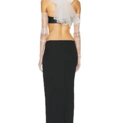 ROBE DE SOIRÉE THE MAKJEN Black & White -Pas Cher Tendricia Magasin HLSA WD32 V4