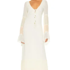 ROBE ANNE Ivory & Peach Multi