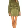 ROBE NIKA Olive Green -Pas Cher Tendricia Magasin HOOF WD713 V1