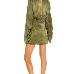 ROBE NIKA Olive Green -Pas Cher Tendricia Magasin HOOF WD713 V3
