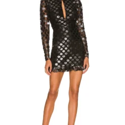 ROBE CARLO Black Metallic Dot