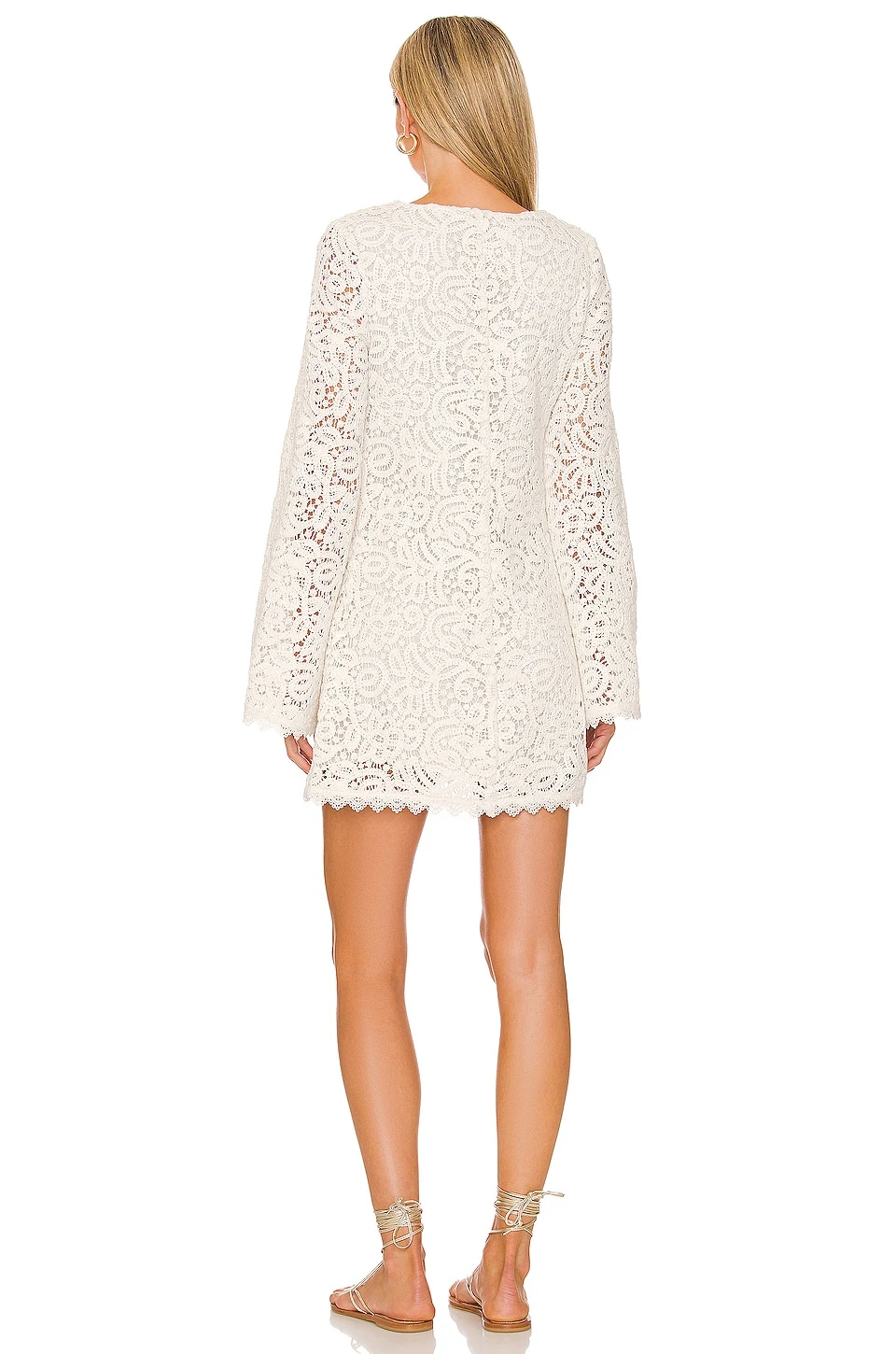 ROBE COURTE MARINA Ivory 5 ROBE COURTE MARINA Ivory – Image 3