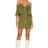 ROBE MIKI Olive Green 1 ROBE MIKI Olive Green -Pas Cher Tendricia Magasin HOOF WD925 V1