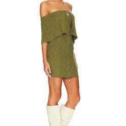 ROBE MIKI Olive Green -Pas Cher Tendricia Magasin HOOF WD925 V2