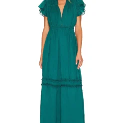 ROBE MAXI LORAINE Deep Teal