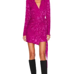 ROBE COURTE MILANI Deep Fuchsia