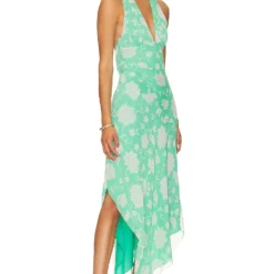 ROBE INGRID Green & Ivory Floral 6 ROBE INGRID Green & Ivory Floral -Pas Cher Tendricia Magasin HOOF WD991 V2