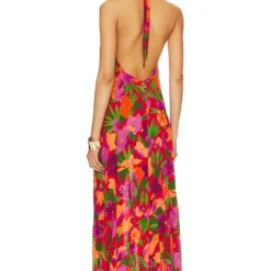ROBE MAXI RHEA Spring Fling -Pas Cher Tendricia Magasin INDA WD847 V3