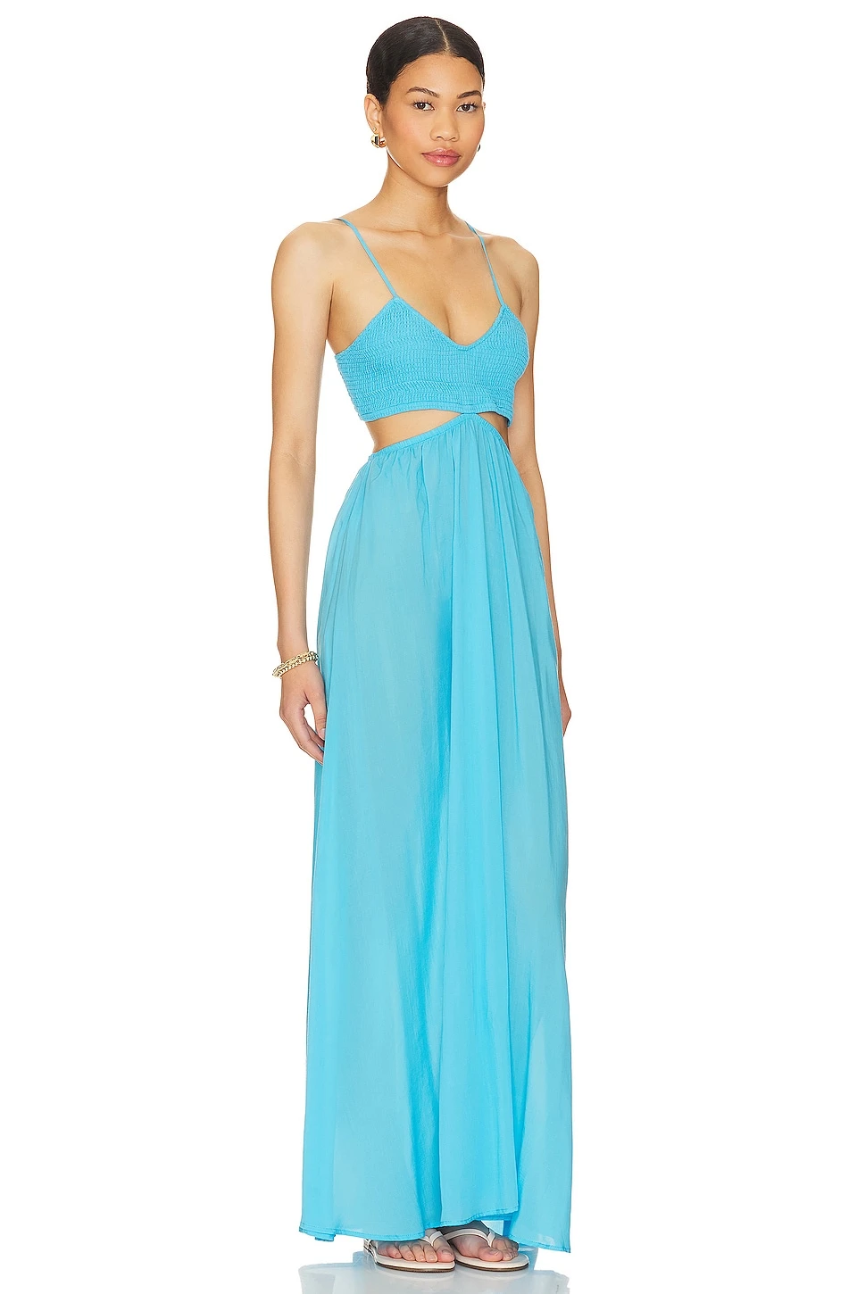 ROBE MAXI INNOCENCE Ocean Blue 4 ROBE MAXI INNOCENCE Ocean Blue – Image 2