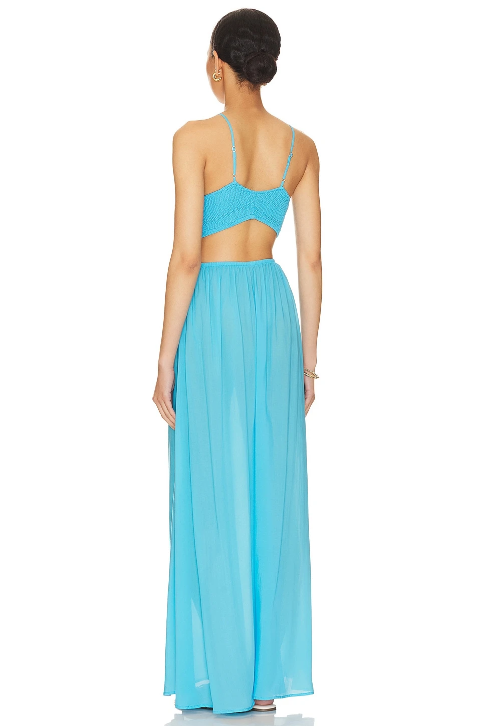ROBE MAXI INNOCENCE Ocean Blue 5 ROBE MAXI INNOCENCE Ocean Blue – Image 3