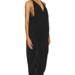 ROBE MAXI GRECIAN NAMMOS Black -Pas Cher Tendricia Magasin INDA WD876 V2