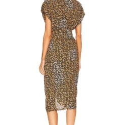 Isabel Marant Etoile ROBE MI-LONGUE ALMEYA BRONZE -Pas Cher Tendricia Magasin ISAR WD37 V3