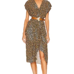 Isabel Marant Etoile ROBE MI-LONGUE ALMEYA BRONZE -Pas Cher Tendricia Magasin ISAR WD37 V4