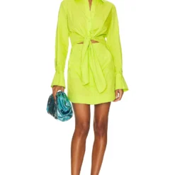 ROBE CHEMISE COLBI Acid Lime