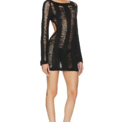 Jaded London ROBE COURTE UMBRA Black 7 Jaded London ROBE COURTE UMBRA Black -Pas Cher Tendricia Magasin JLON WD1 V3